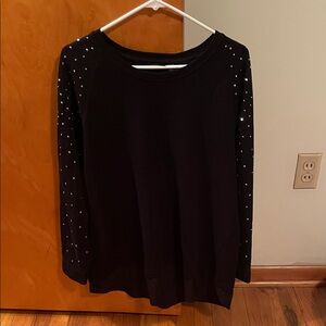 Apt. 9 Black Studded Sweatshirt